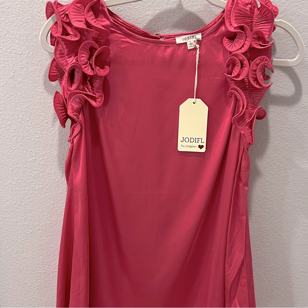 NWT boutique petal pink frilly shirt